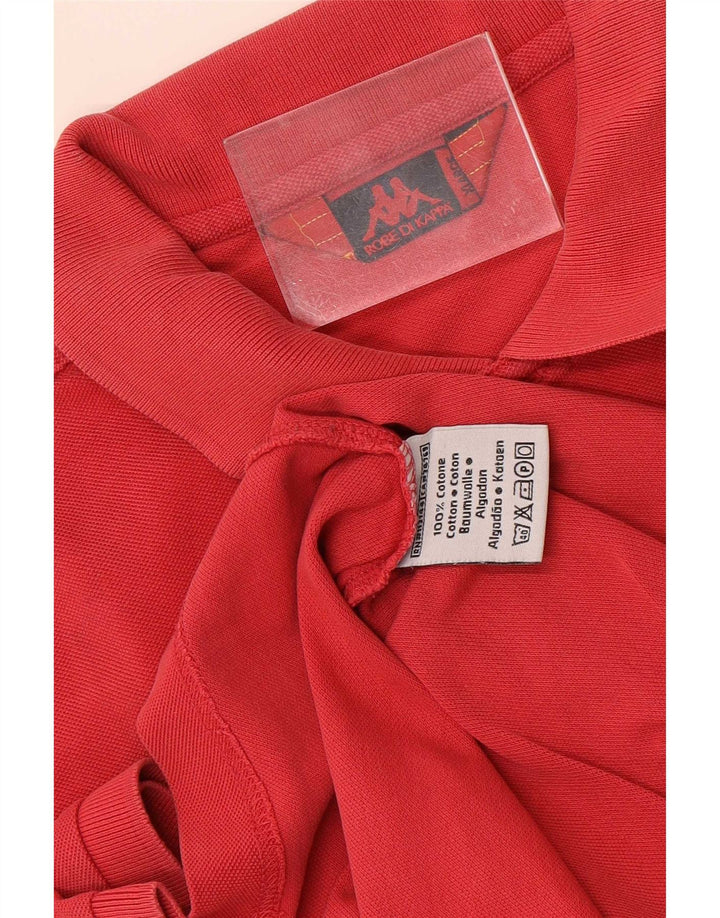 Męska koszulka polo Kappa XL, czerwona, bawełniana