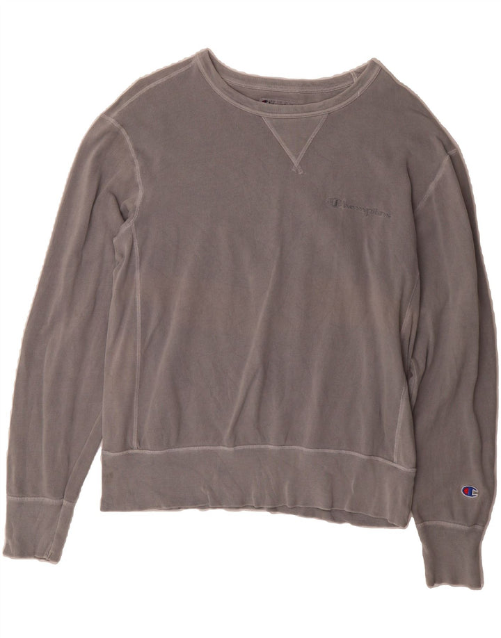 CHAMPION Mens Sweatshirt Jumper Small Grey Cotton Vintage Champion and Second-Hand Champion from Messina Hembry 