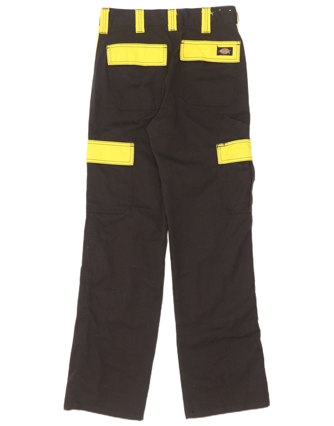 Męskie proste spodnie cargo Dickies W26 L31 Czarny poliester z blokami kolorów