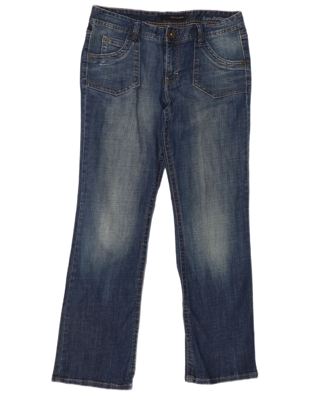 Damskie dżinsy Bootcut CALVIN KLEIN US 14 XL W34 L31 Niebieskie, bawełniane