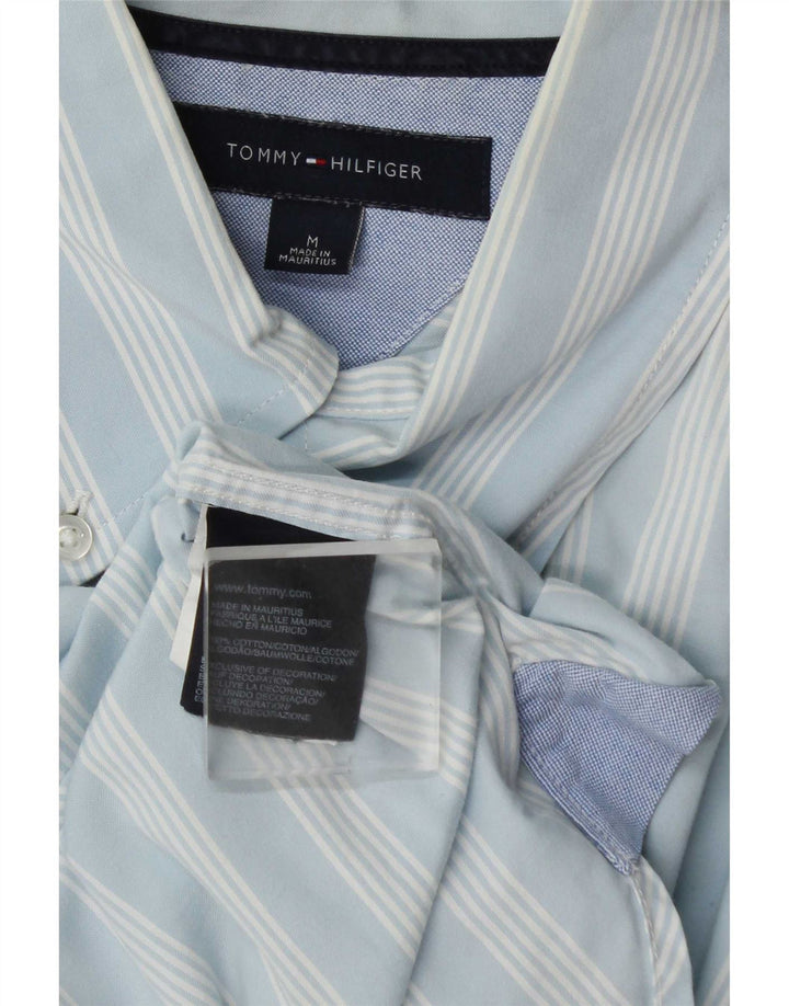 Koszula męska Tommy Hilfiger, bawełniana w średnie niebieskie paski