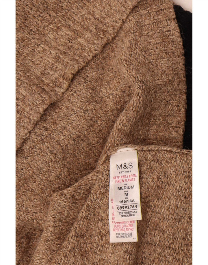 Marks & Spencer Damski sweter z golfem i krótkim rękawem, UK 14, średni