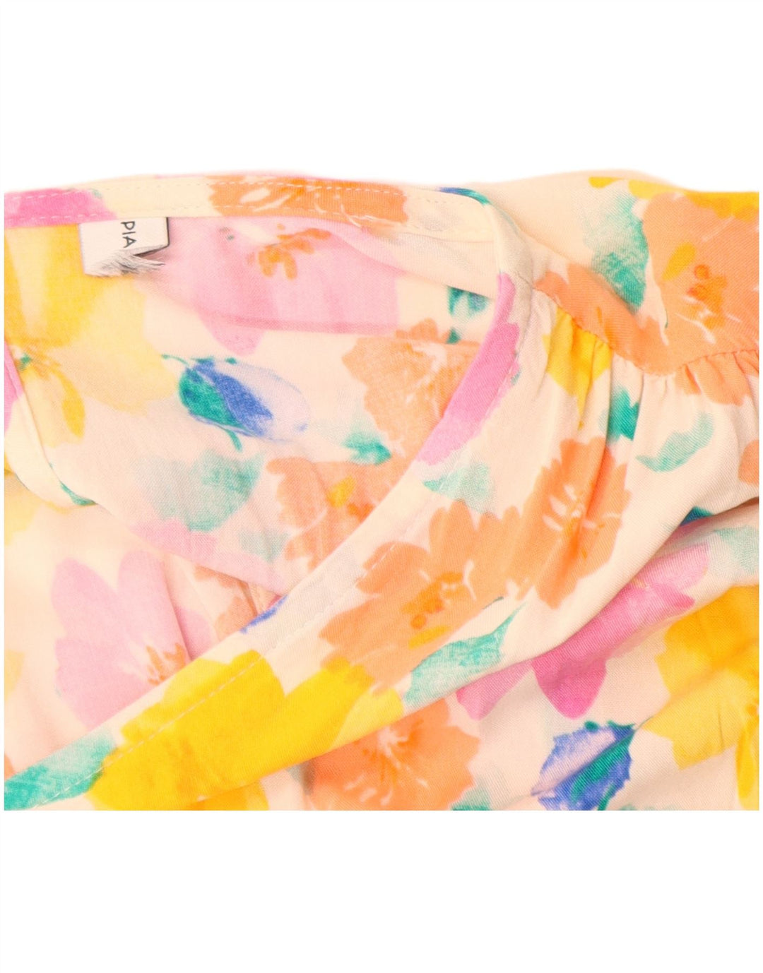 Sukienka damska VINTAGE o linii A UK 8, mała, wielobarwna w kwiaty