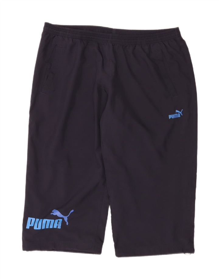 Męskie spodnie dresowe Puma Capri XL, granatowe, poliestrowe
