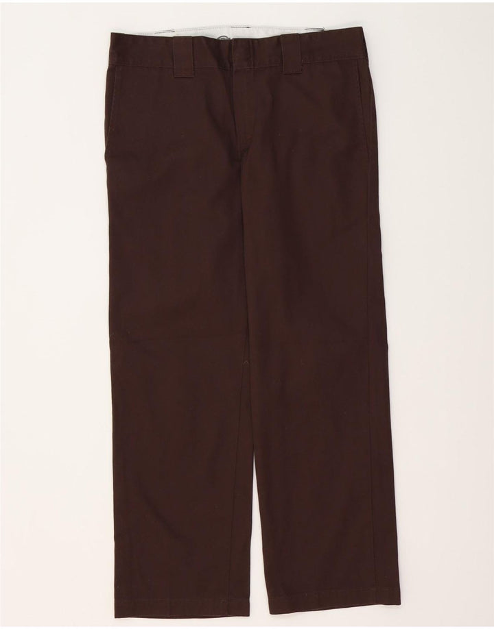Męskie proste spodnie chino DICKIES W32 L30 Brązowy poliester