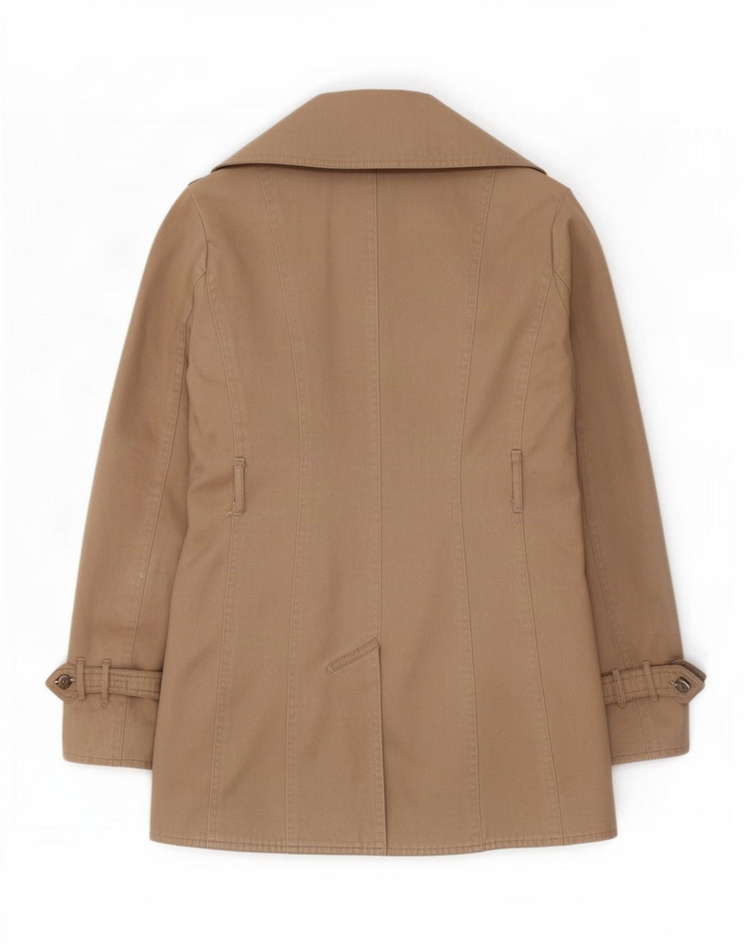 Trencz damski Massimo Dutti UK 14, średni beż, bawełna