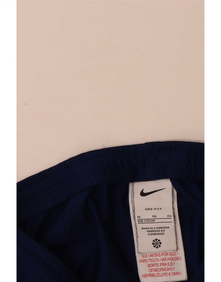Chłopięce spodnie dresowe Nike Dri Fit 13-14 lat XL, granatowe, poliestrowe