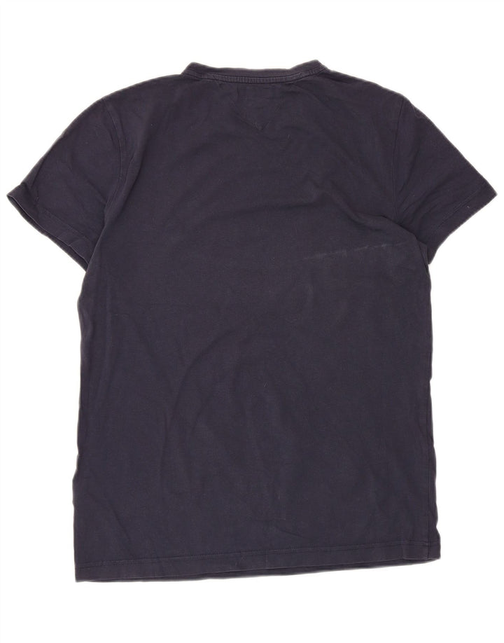 T-shirt męski Tommy Hilfiger Top, średni, granatowy, bawełniany