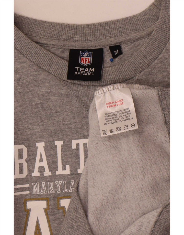 Męska bluza z grafiką NFL Baltimore Ravens, średnio szara, nakrapiana