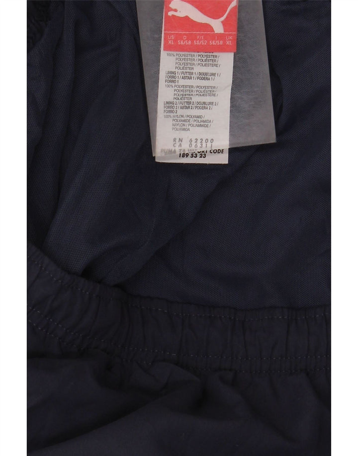 Męskie spodnie dresowe PUMA Joggers XL Granatowy poliester z blokami kolorów
