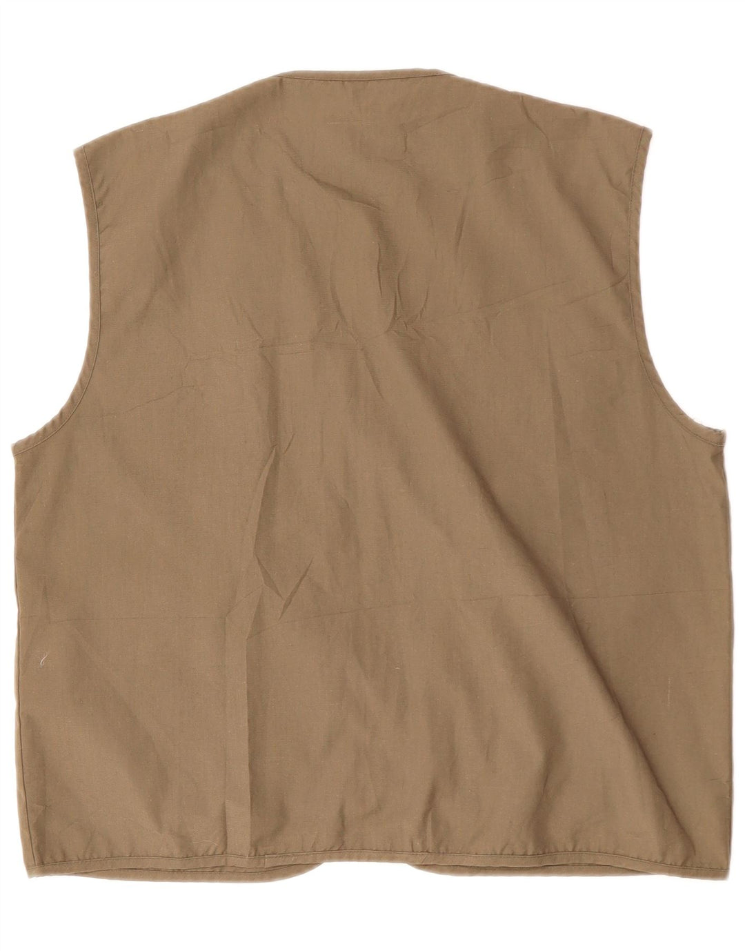 Męska kamizelka Utility VINTAGE UK 40, duża, brązowa, bawełniana