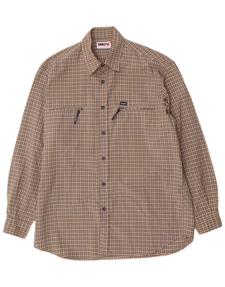 Koszula męska Bailo, rozmiar 41, duża, szara, poliamidowa krata