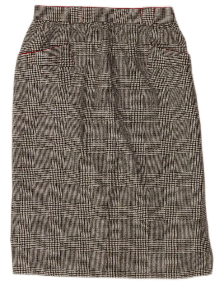 Prosta spódnica damska VINTAGE W26 Mała szara pepitka