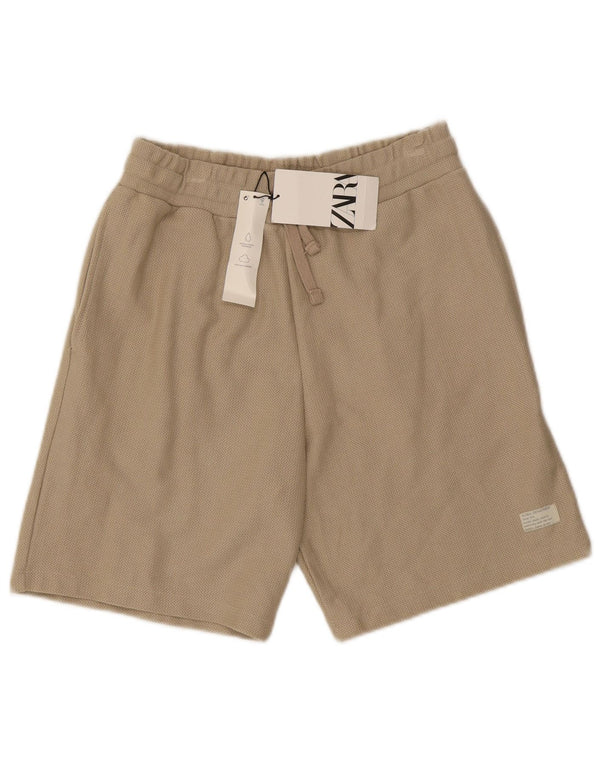 Męskie spodenki chino Zara, średnie W31, beżowa bawełna