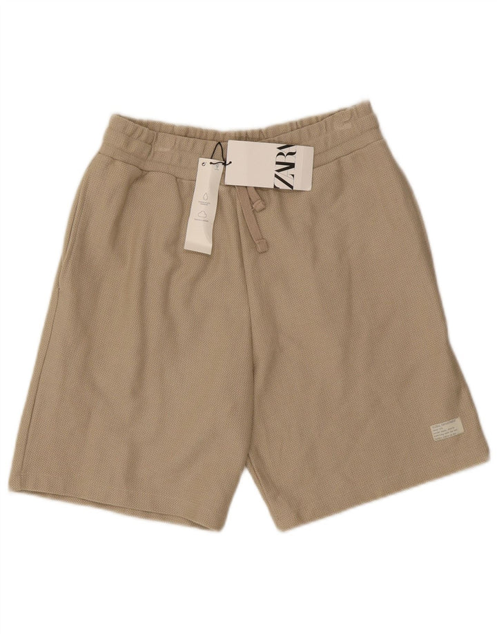 Męskie spodenki chino Zara, średnie W31, beżowa bawełna