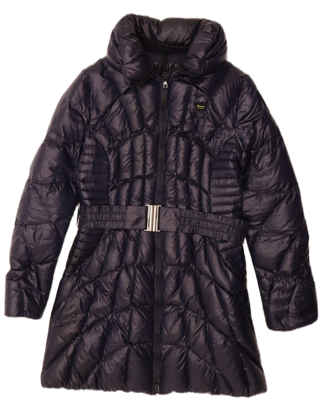 Damski płaszcz ocieplany Blauer UK 18 XL, granatowy, poliester