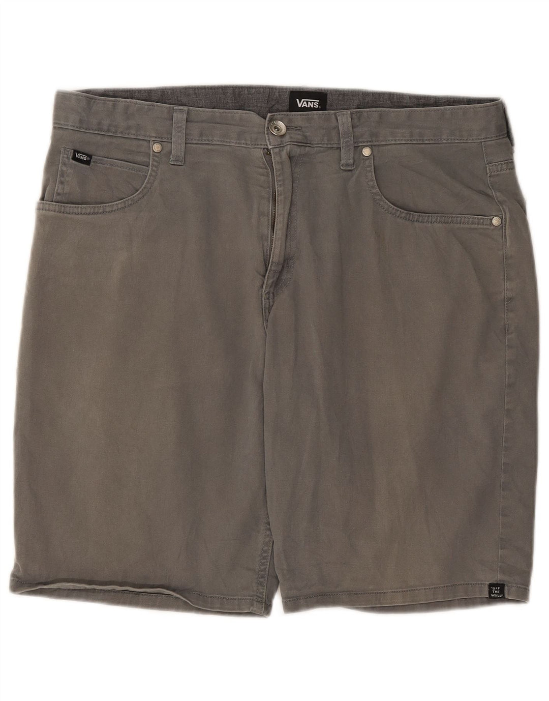 Męskie spodenki codzienne Vans W34, duże, szare, bawełniane