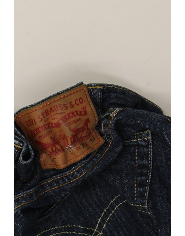 LEVI'S Womens Denim Shorts W31 Medium  Navy Blue Vintage Levi's and Second-Hand Levi's from Messina Hembry 