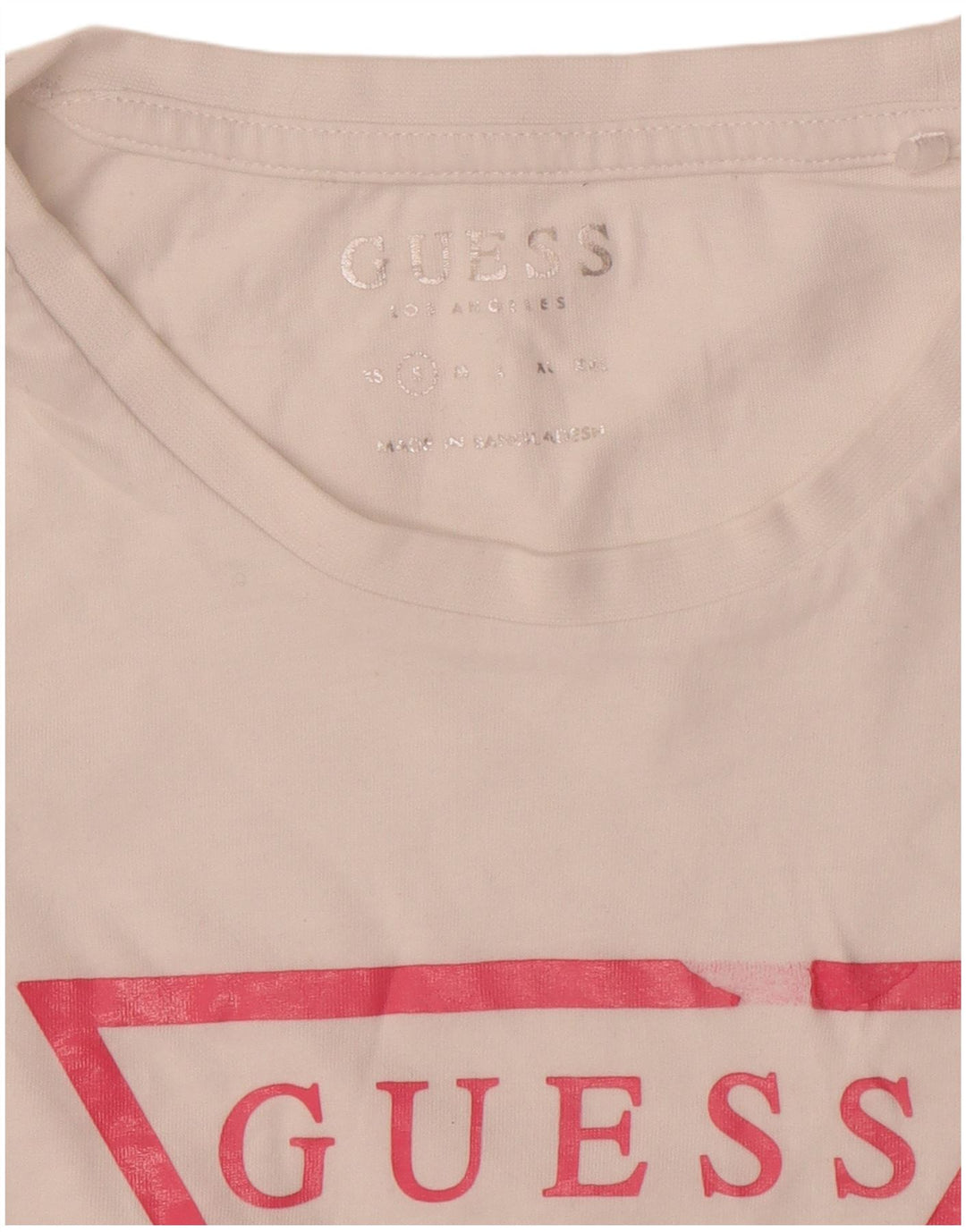 GUESS Womens Graphic T-Shirt Top UK 10 Small White