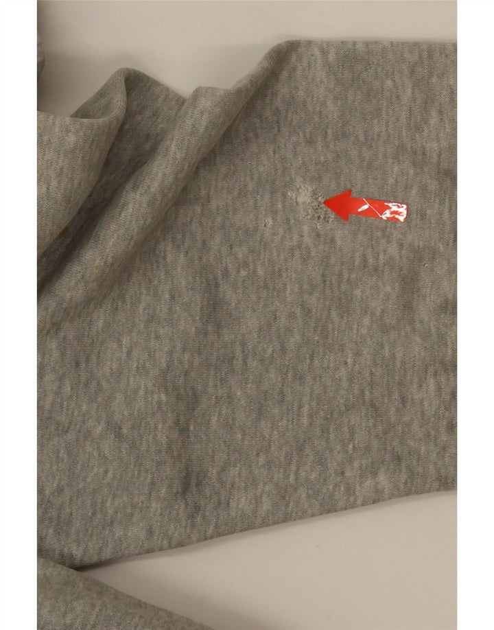 Męska bluza z kapturem Nike, średnia, szara, bawełniana nakrapiana