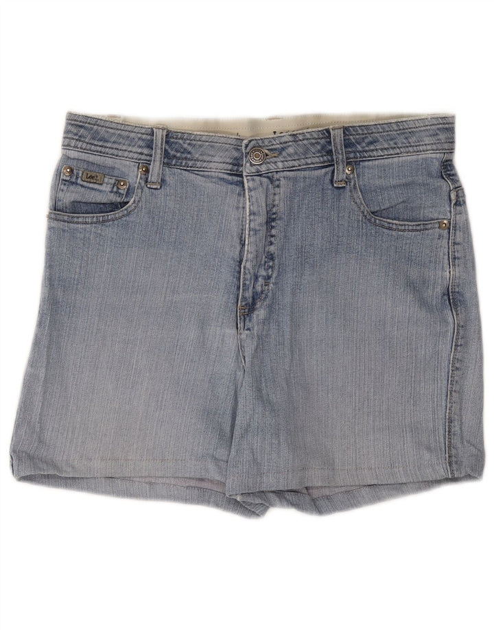 Damskie spodenki jeansowe LEE US 10, duże, W34, niebieska bawełna
