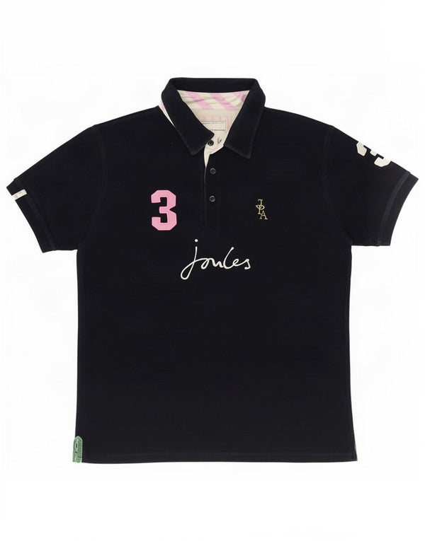 Damska koszulka polo Joules Graphic UK 18 XL, granatowa, bawełniana