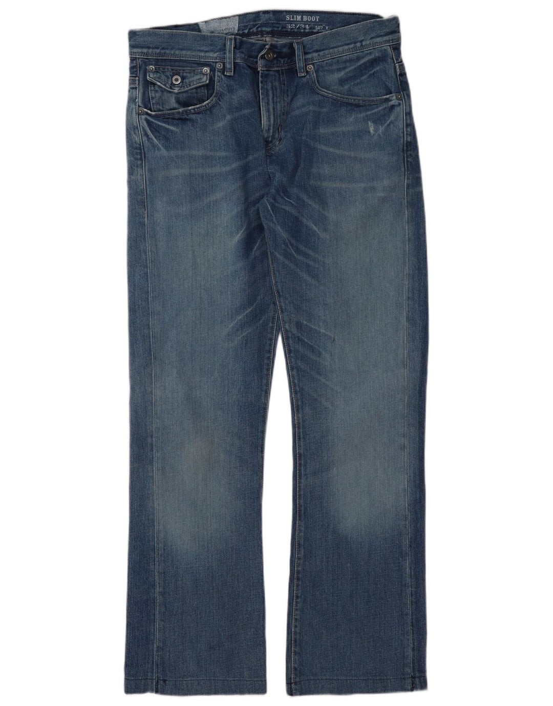 Damskie dżinsy Levi's Slim Bootcut W32 L31 Niebieska bawełna