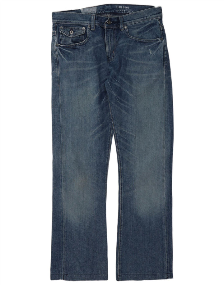 Damskie dżinsy Levi's Slim Bootcut W32 L31 Niebieska bawełna