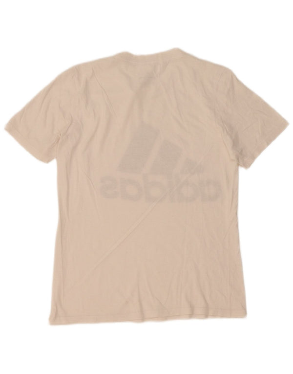 Męska koszulka z grafiką Adidas Top XS, biała bawełna