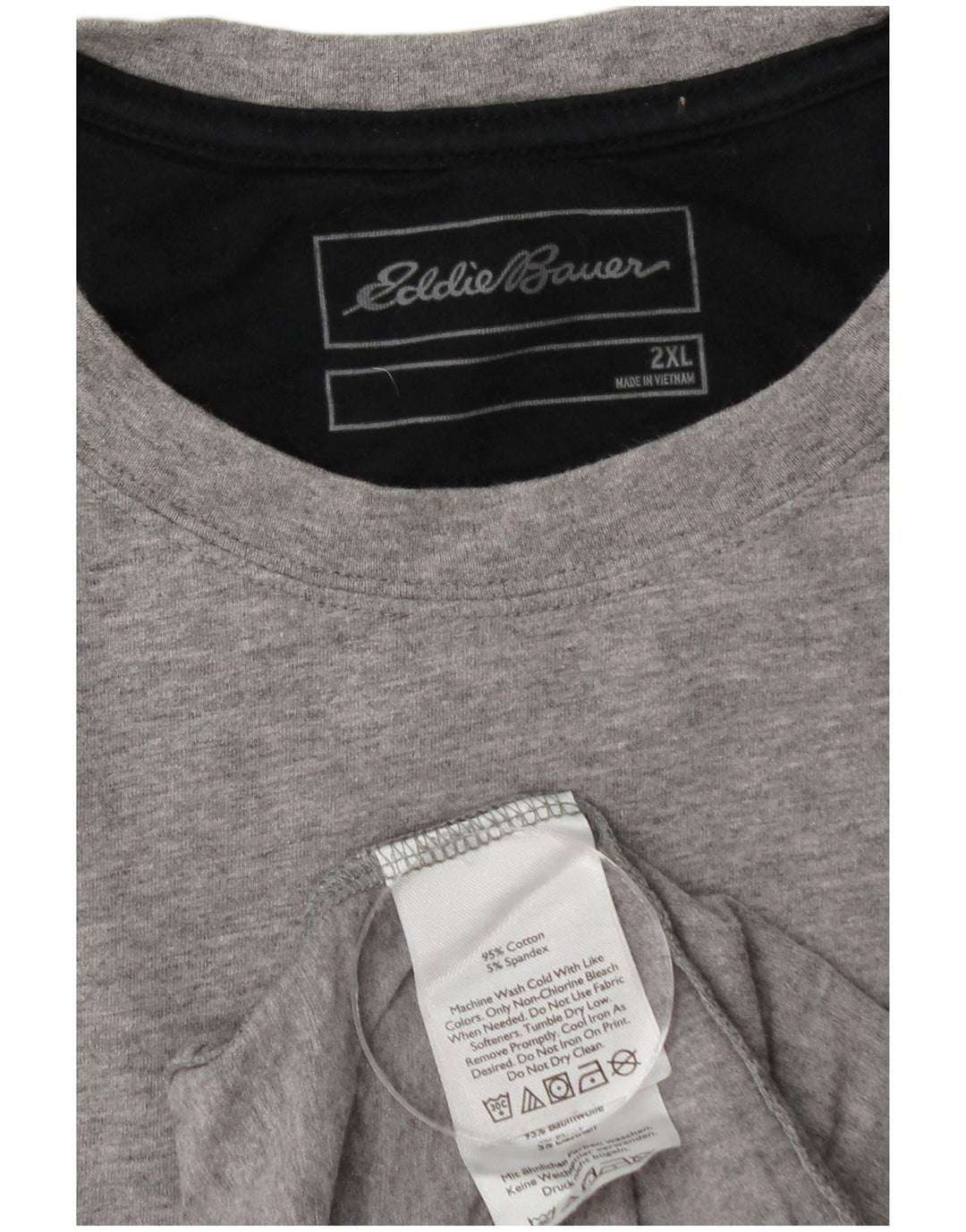 Koszulka męska EDDIE BAUER Top 2XL Szara bawełna