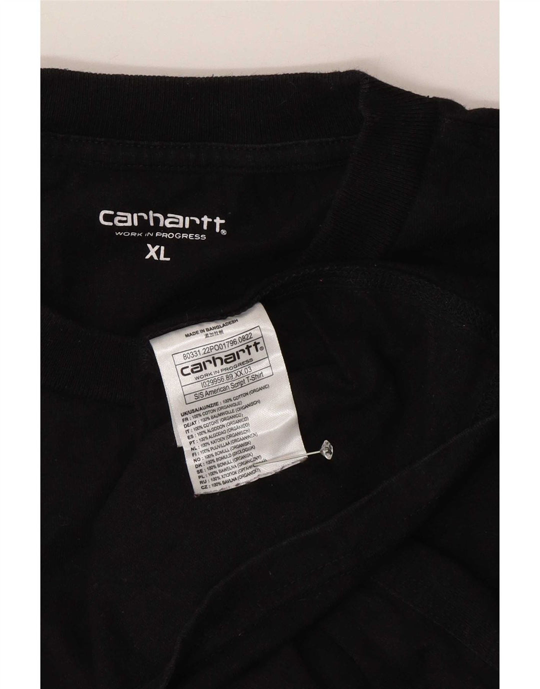 T-shirt męski Carhartt XL, czarny, bawełniany