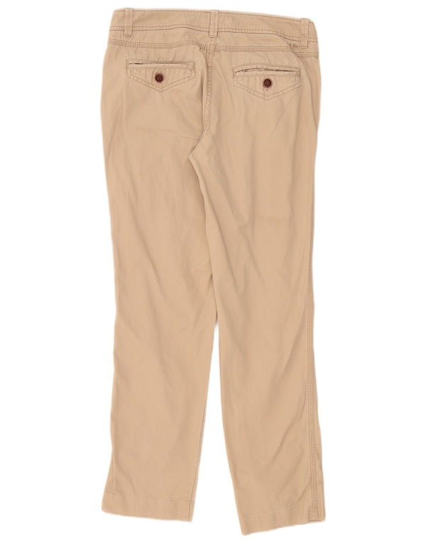 Damskie spodnie chino Fat Face Slim Fit UK 10 Small W32 L30 Beżowa bawełna