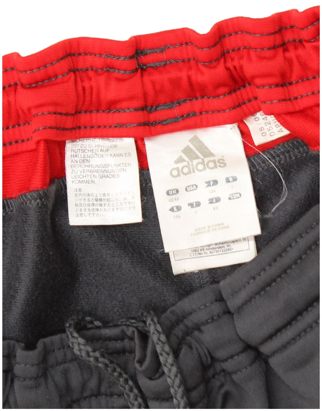 Męskie spodnie dresowe Adidas UK 42/44, duży, szary, kolorowy poliester