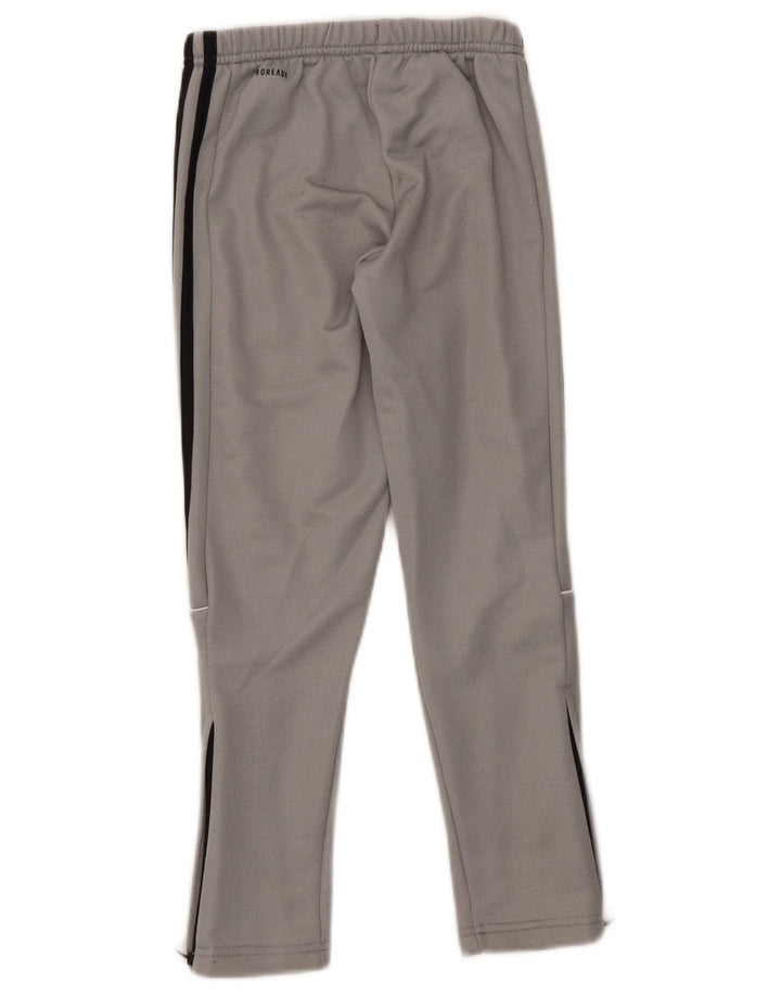 Chłopięce spodnie dresowe Adidas Aeroready 7-8 lat, szary poliester