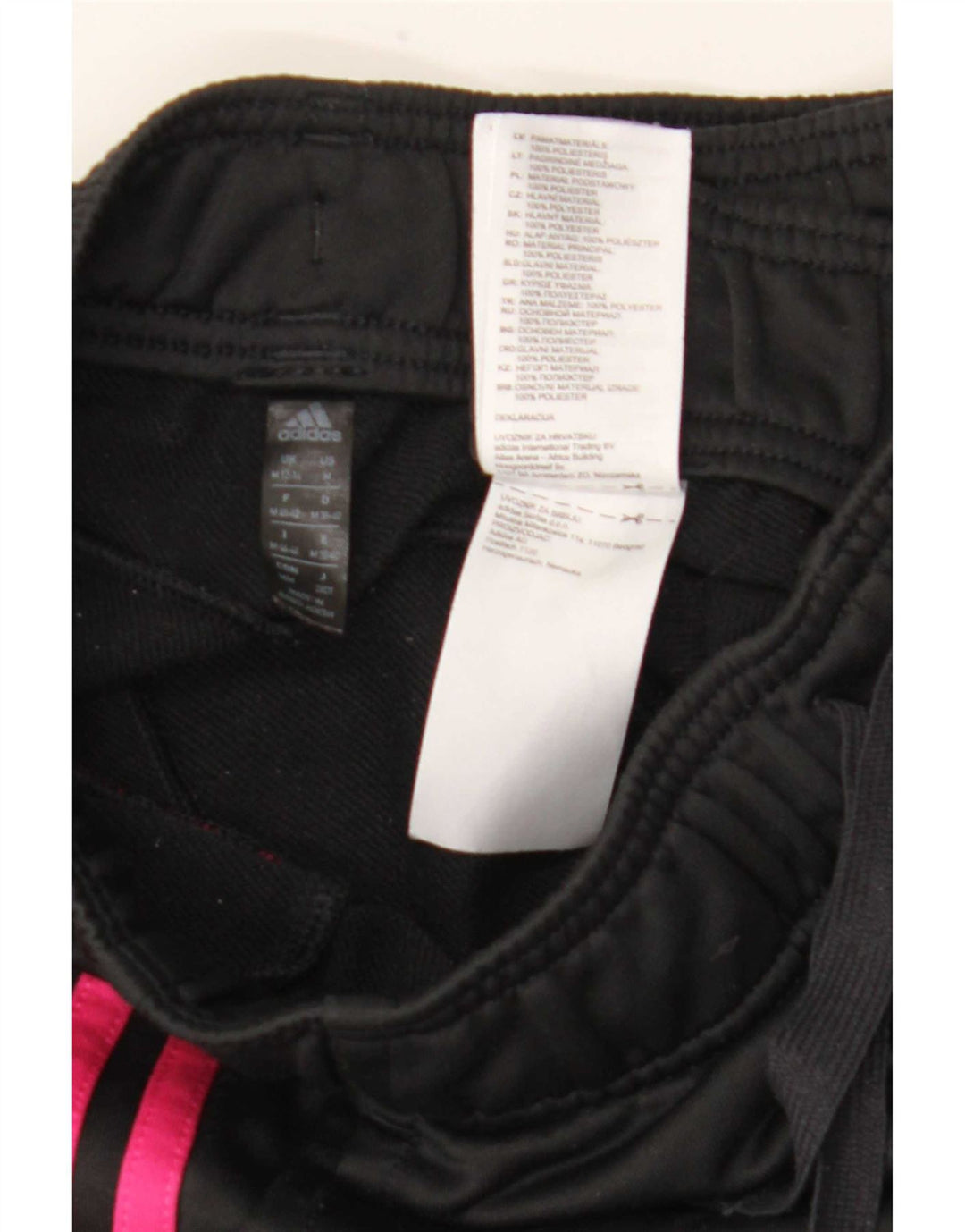 Damskie spodnie dresowe Adidas Joggers UK 12 Średni czarny poliester