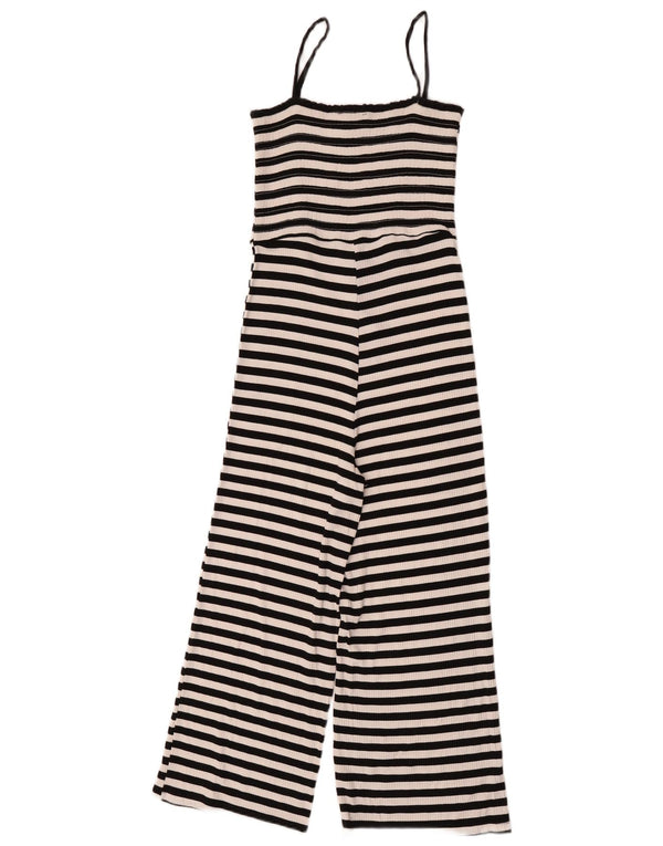 Damski kombinezon bez rękawów Topshop UK 10 w małe czarne paski, wiskoza
