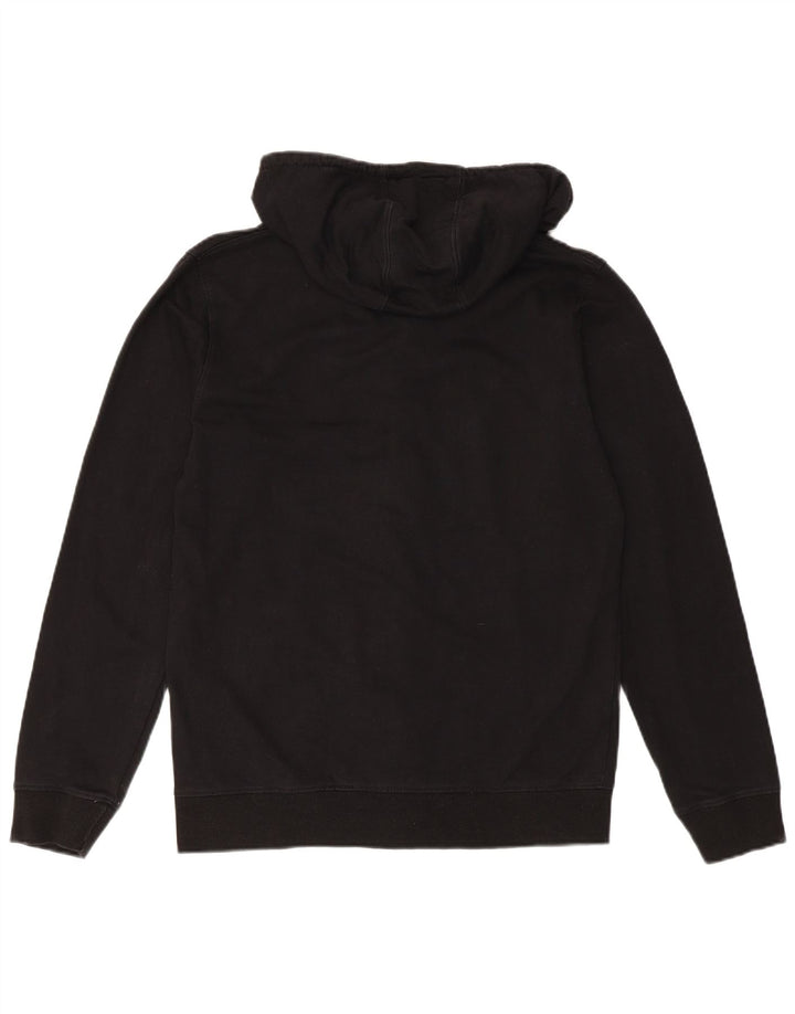 CONVERSE Męski sweter z kapturem i zamkiem błyskawicznym, mały, czarny, bawełniany