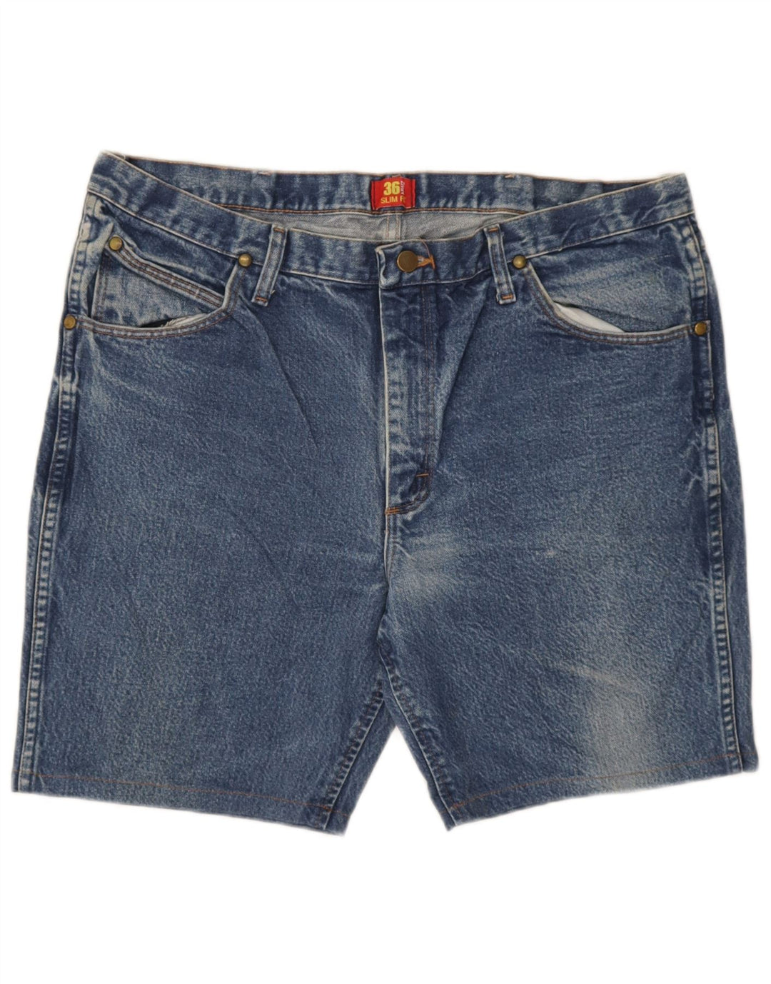 Męskie spodenki jeansowe Wrangler W38 XL, niebieskie, bawełniane