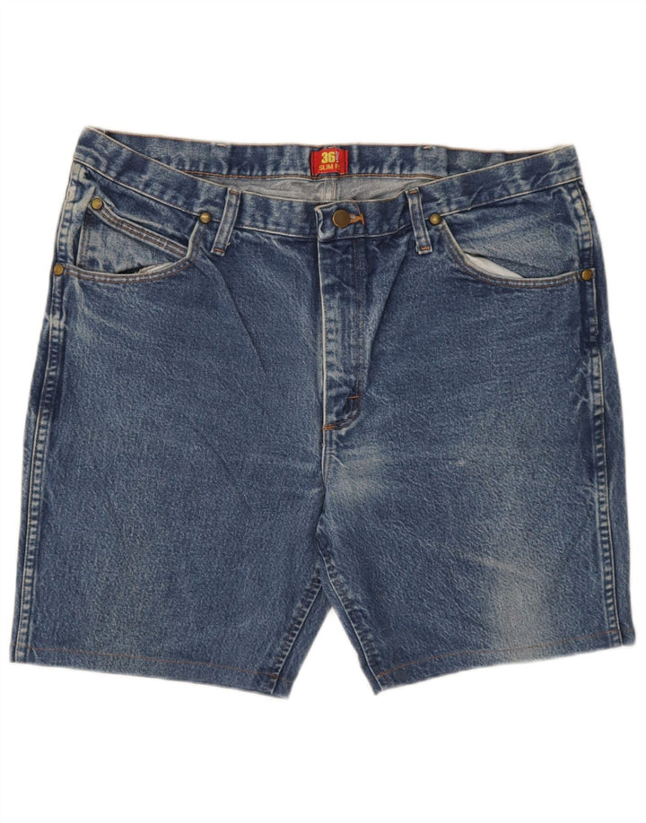 Męskie spodenki jeansowe Wrangler W38 XL, niebieskie, bawełniane