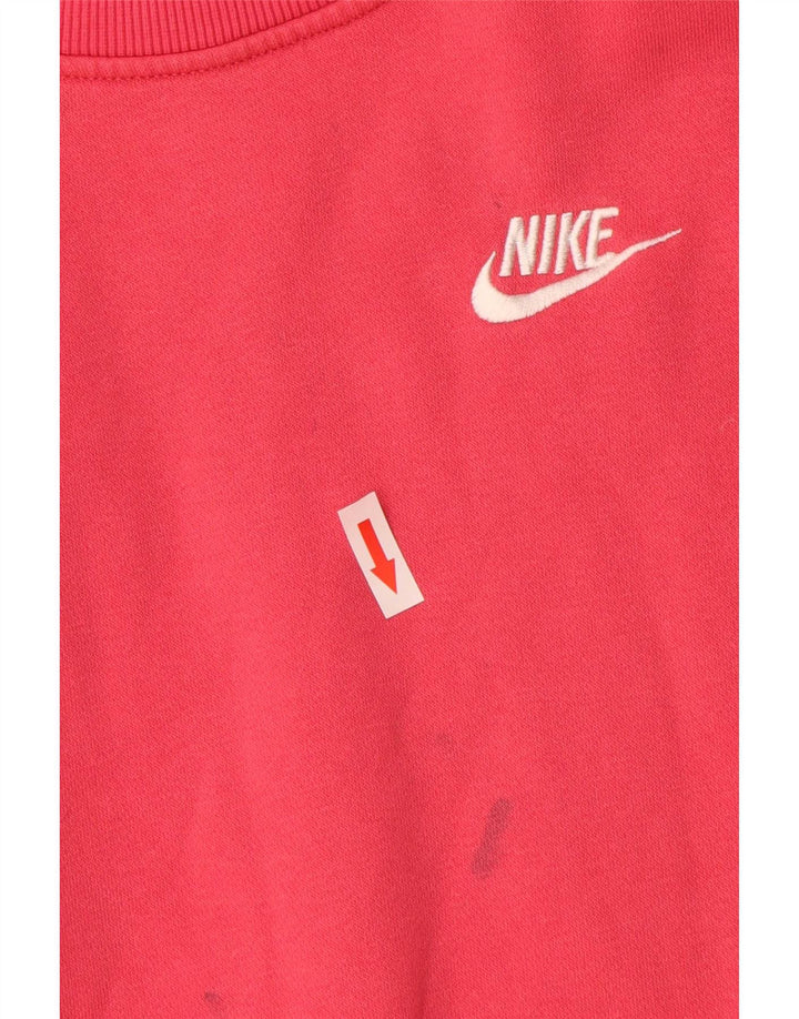 Sweter dziewczęcy Nike, 10-11 lat, średni, różowy, bawełniany