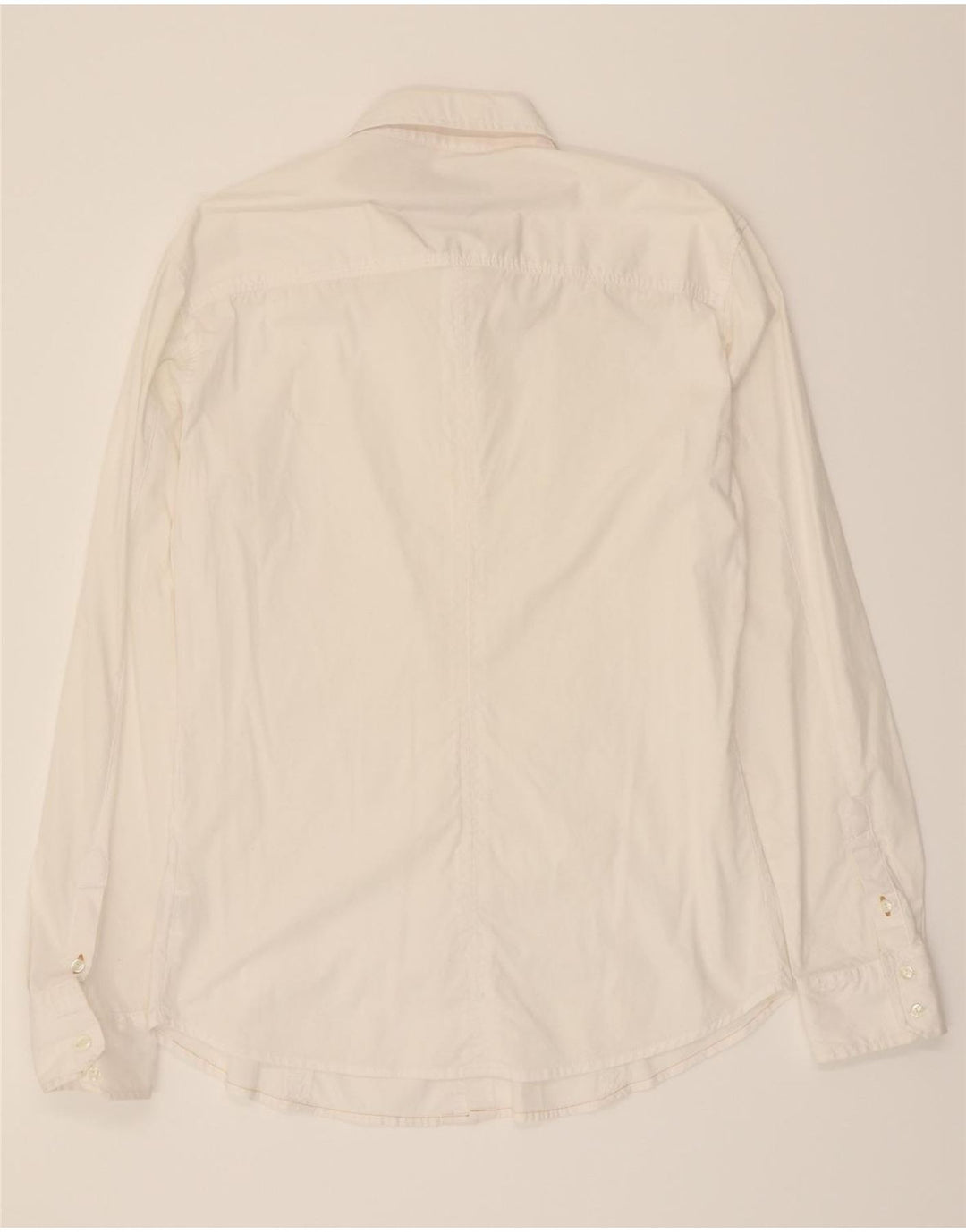 GURU Mens Shirt Medium White Cotton Vintage Guru and Second-Hand Guru from Messina Hembry 