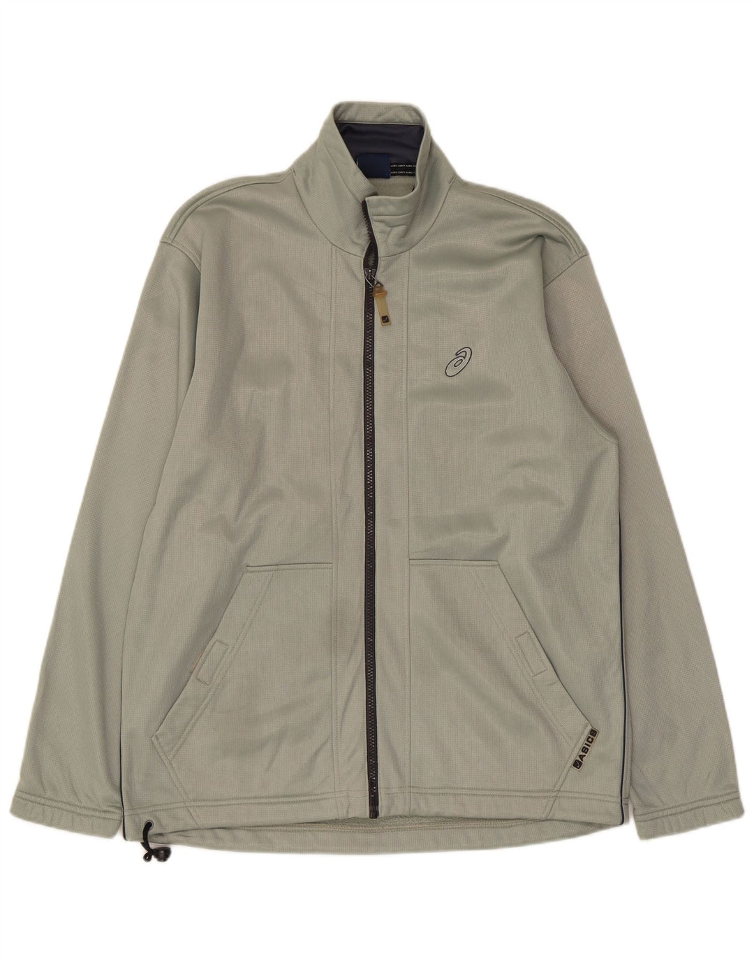 ASICS Mens Tracksuit Top Jacket Small Khaki