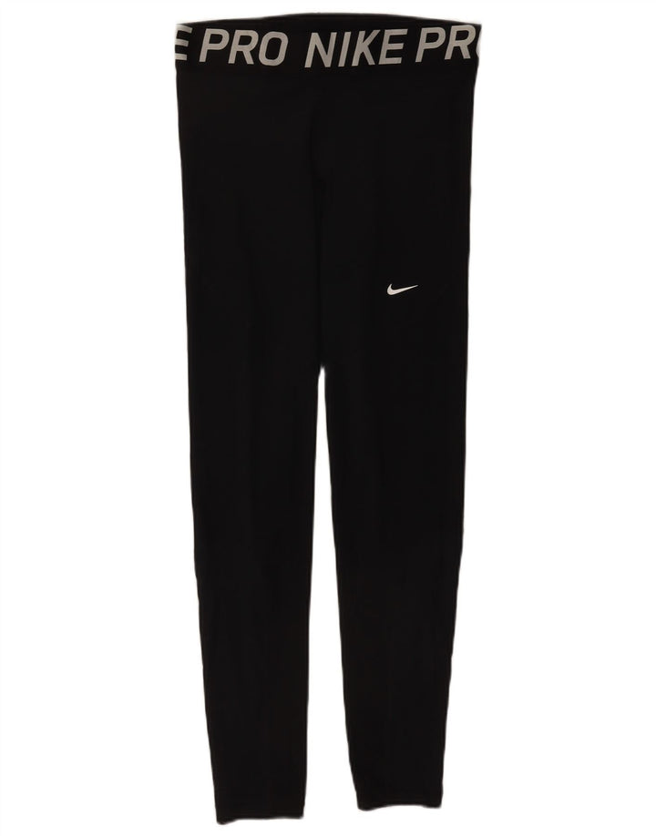 Damskie legginsy Nike z grafiką, duże, czarne, poliestrowe