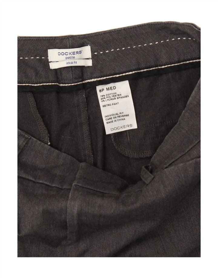 DOCKERS Womens Petite Bootcut Casual Trousers US 8 Medium W30 L28 Grey Vintage Dockers and Second-Hand Dockers from Messina Hembry 