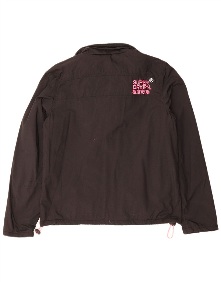 SUPERDRY Damska kurtka wiatrówka Windhiker UK 16, duża czarna