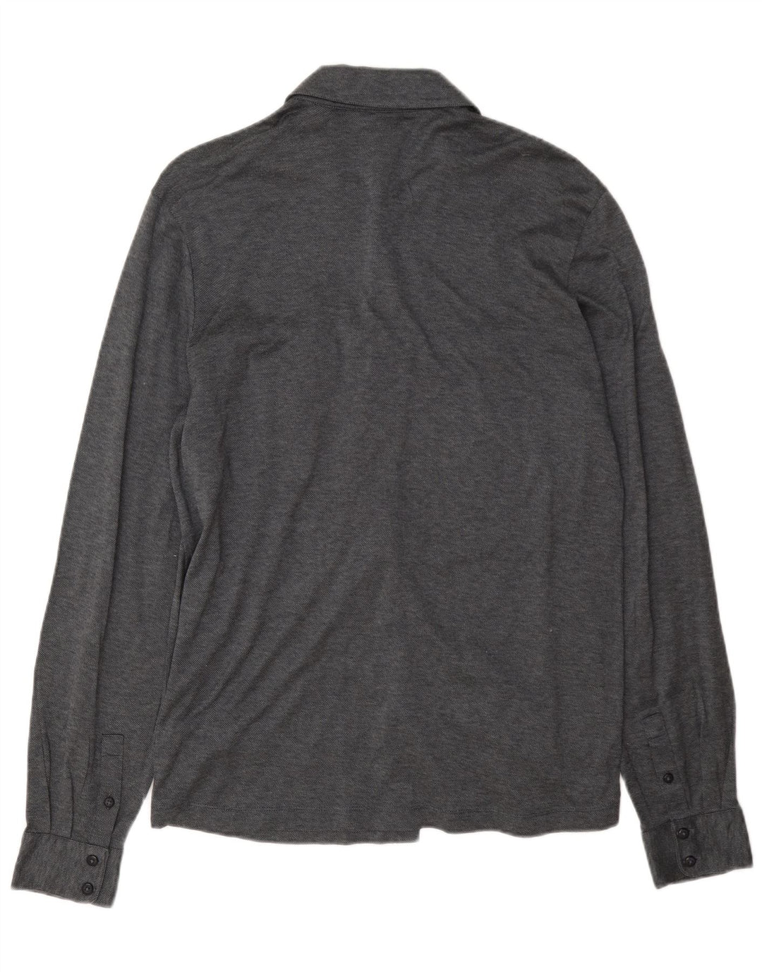 Męska koszula slim fit Hugo Boss, duża, szara, bawełniana