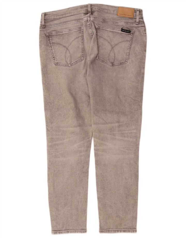 Damskie jeansy Calvin Klein W31 L25 Szara bawełna