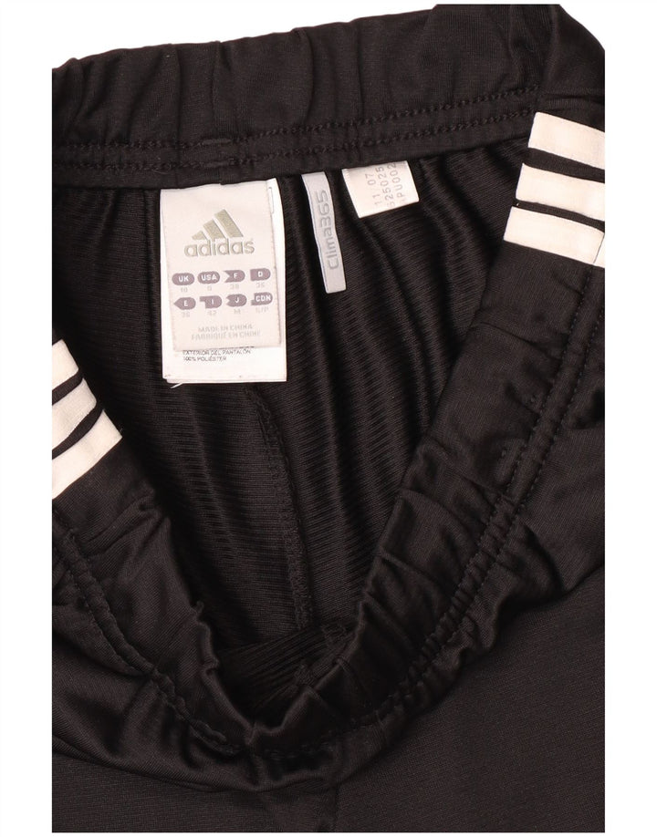 Damskie spodnie dresowe Adidas Clima 365 UK 10, małe, czarne, poliestrowe