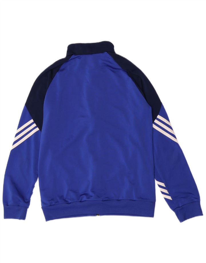 Adidas Chłopięca bluza dresowa Top 13-14 lat XL Niebieski poliester z blokami kolorów