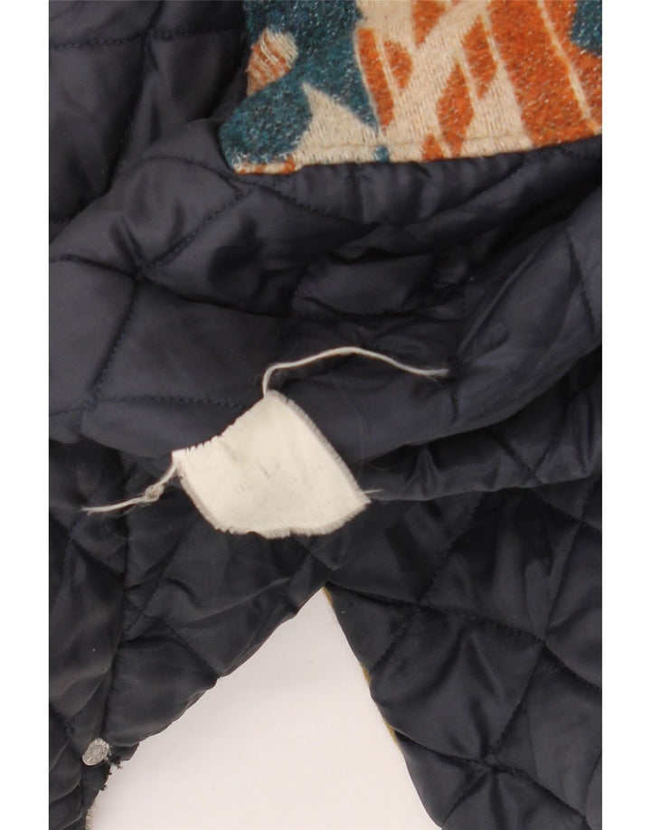 Męski płaszcz wiatrówka Oil Company UK 40, duży, wielokolorowy Fair Isle Aztec